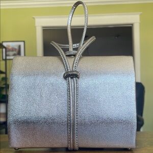 Vintage Andé made in USA Rose Gold Metallic Structured Evening Bag